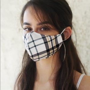 Handmade Plaid Face Mask